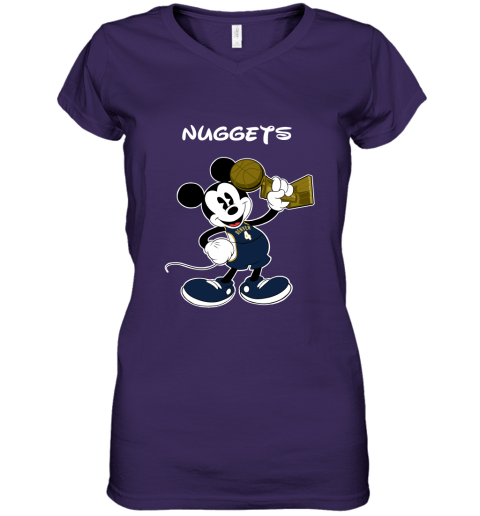 Mickey Denver Niggets Women's V-Neck T-Shirt