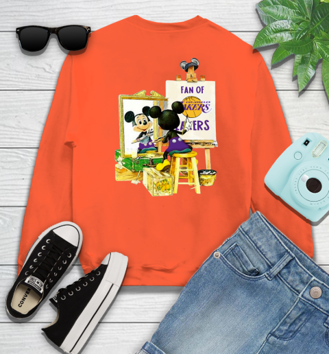 NBA Basketball Los Angeles Lakers Mickey Drawing Shirt 28 NBA Basketball Los Angeles Lakers Mickey Drawing Shirt - Image 28