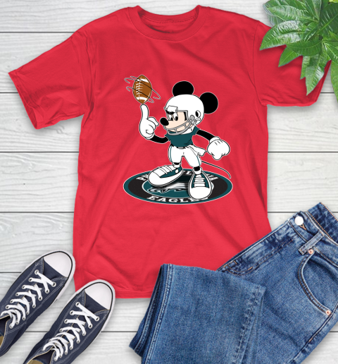 NFL Football Philadelphia Eagles Cheerful Mickey Disney Shirt T-Shirt 11