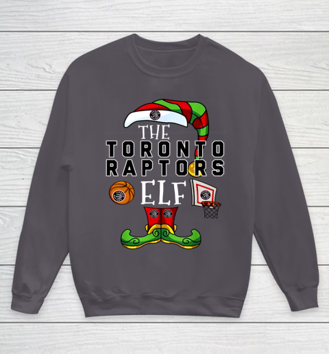 Toronto Raptors Christmas ELF Funny NBA Youth Sweatshirt 5