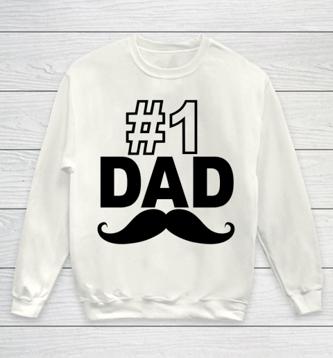 #1 Dad Funny Father's Day Youth Sweatshirt