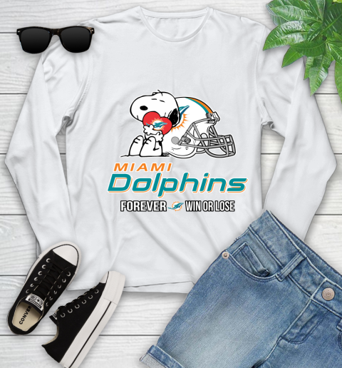 NFL The Peanuts Movie Snoopy Forever Win Or Lose Football Miami Dolphins 125