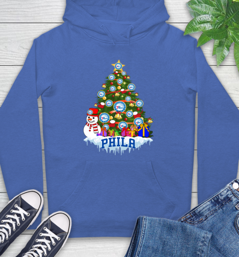 Philadelphia 76ers Merry Christmas NBA Basketball Sports Hoodie 9