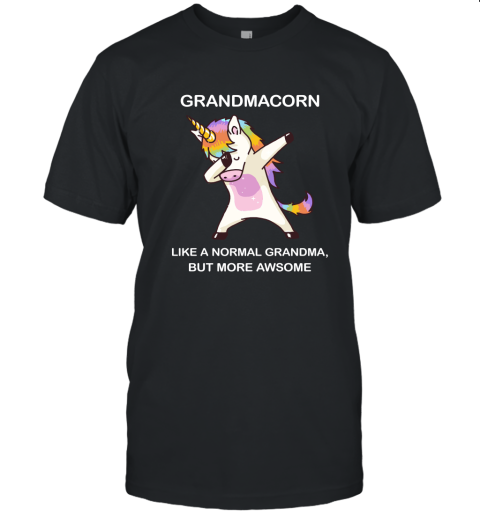 Unicorn Grandmacorn Dabbing Like A Normal Grandma But More Awesome Unisex Jersey Tee