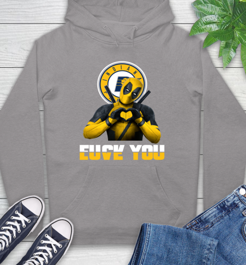 NBA Indiana Pacers Deadpool Love You Fuck You Basketball Sports Hoodie 6