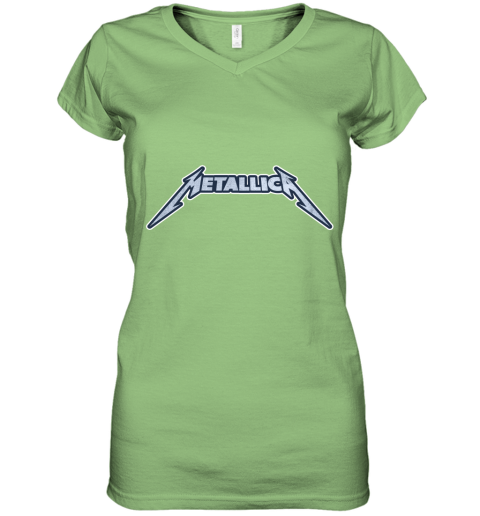 Vintage Metallica Band Rock Metal Women's V-Neck T-Shirt