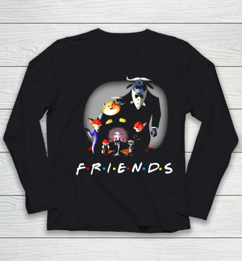 Zootopia characters F.r.i.e.n.d.s Youth Long Sleeve
