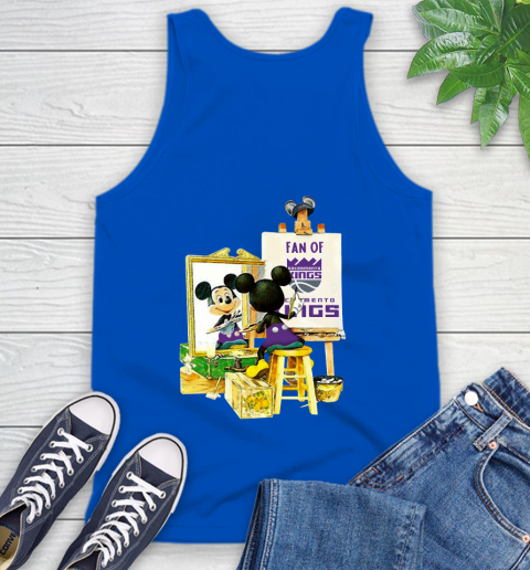NBA Basketball Sacramento Kings Mickey Drawing Shirt 69