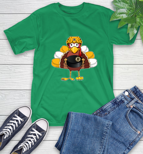 Boston Bruins Turkey Thanksgiving Day T-Shirt 7