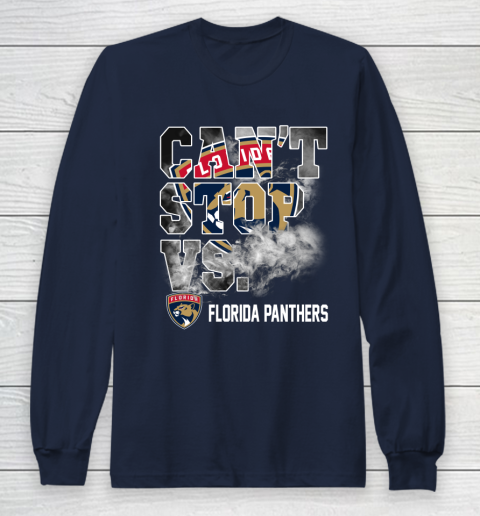 NHL Florida Panthers Hockey Can't Stop Vs Long Sleeve T-Shirt 2