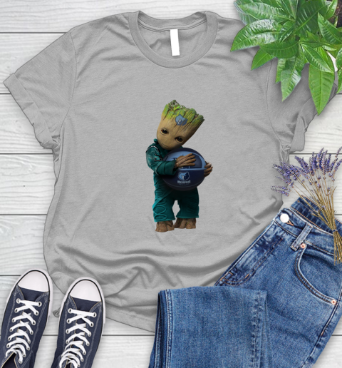 NBA Groot Guardians Of The Galaxy Basketball Sports Memphis Grizzlies Women's T-Shirt 5