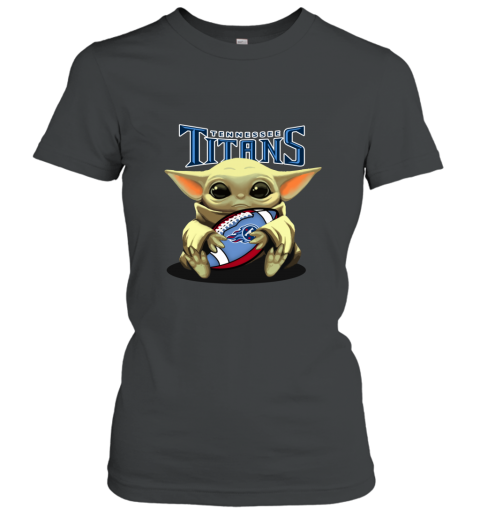 Baby Yoda Loves The Tennessee Titans mutp baby yoda loves the tennessee titans ladies t shirt 20 front black