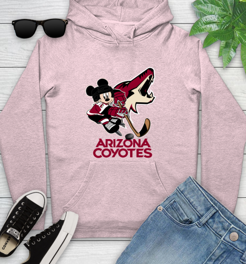 NHL Arizona Coyotes Mickey Mouse Disney Hockey T Shirt Youth Hoodie 10