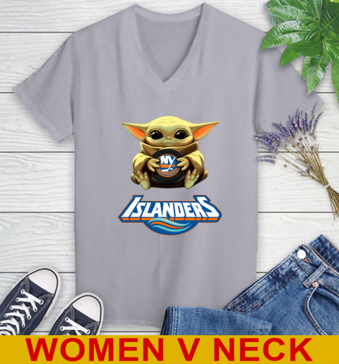 NHL Hockey New York Islanders Star Wars Baby Yoda Shirt 81