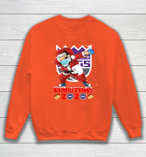 Sacramento Kings Funny Santa Claus Dabbing Christmas 2020 NBA Sweatshirt 3