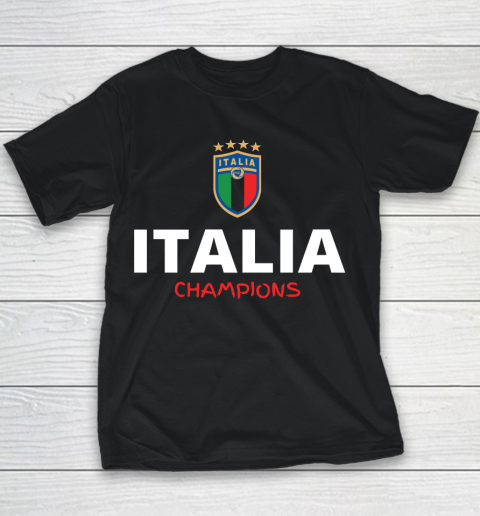 Italia Champions, Italy Euro 2020 Champions, Italy Football Team Youth T-Shirt