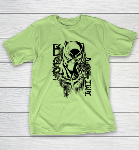 For Fan Black Panther Edgy Paint Comic Graphic T Shirt