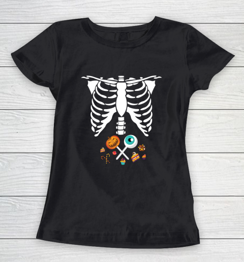 Halloween Skeleton Candy Funny X Ray Kids Boys Girls Gift Women's T-Shirt