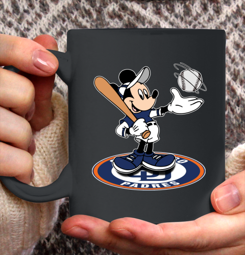 MLB Baseball San Diego Padres Cheerful Mickey Disney Shirt Ceramic Mug 11oz