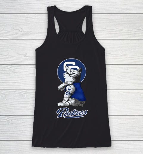 MLB Baseball My Cat Loves San Diego Padres Racerback Tank