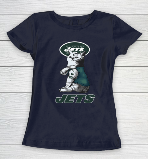 NFL Football My Cat Loves New York Jets Women's T-Shirt 2