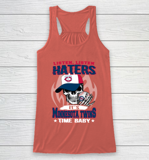 Listen Haters It is TWINS Time Baby MLB Racerback Tank 3