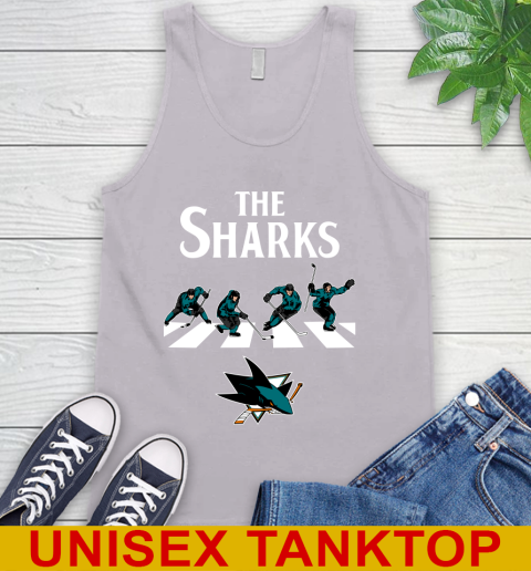 NHL Hockey San Jose Sharks The Beatles Rock Band Shirt Tank Top 3