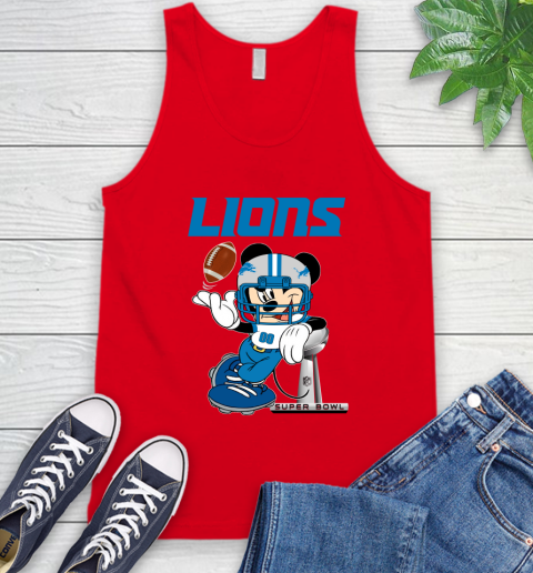 NFL Detroit Lions Mickey Mouse Disney Super Bowl Football T Shirt Tank Top 6