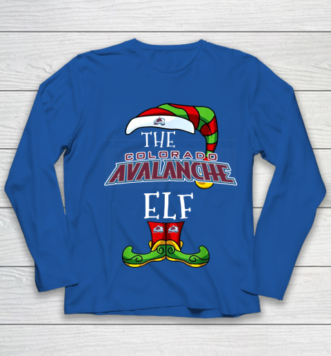Colorado Avalanche Christmas ELF Funny NHL Youth Long Sleeve 7