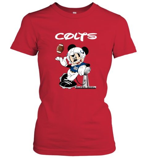 NFL Indianapolis Colts Mickey Mouse Disney Super Bowl Football T Shirt  V-Neck T-Shirt