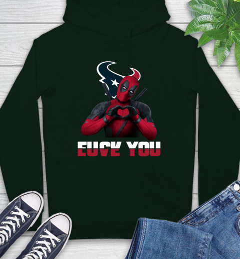 NHL Houston Texans Deadpool Love You Fuck You Football Sports Hoodie 12