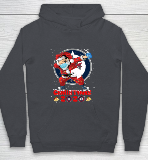 Winnipeg Jets Funny Santa Claus Dabbing Christmas 2020 NHL Youth Hoodie 5