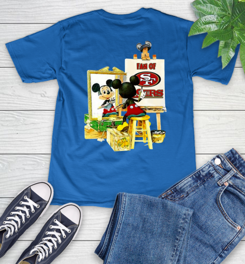 NFL Football San Francisco 49ers Mickey Drawing Shirt 50
