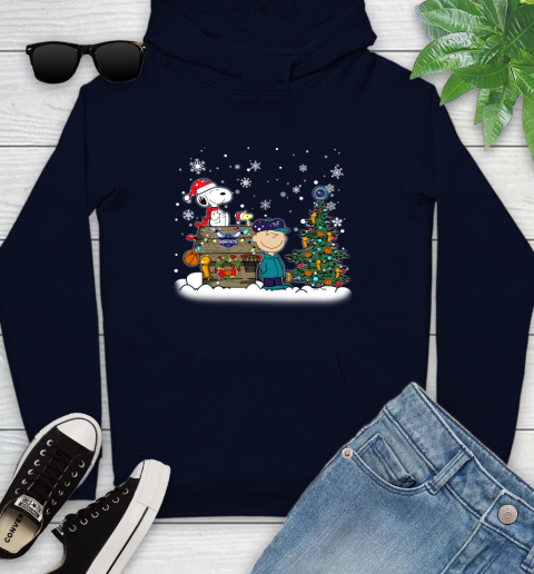 Charlotte Hornets NBA Basketball Christmas The Peanuts Movie Snoopy Championship Youth Hoodie 3