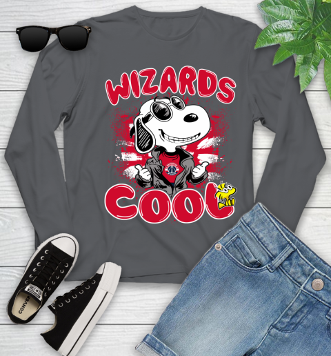 NBA Basketball Washington Wizards Cool Snoopy Shirt Youth Long Sleeve 8