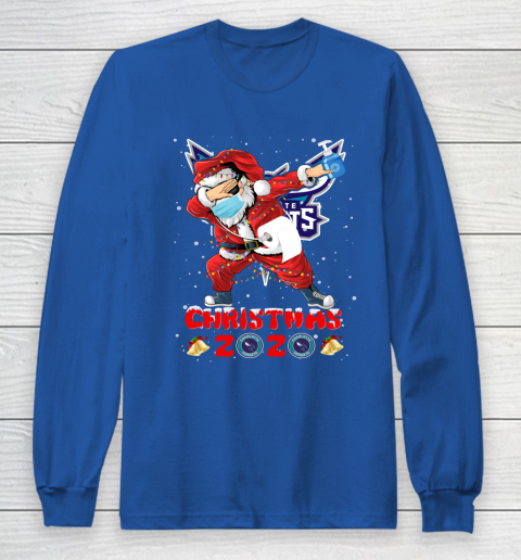Charlotte Hornets Funny Santa Claus Dabbing Christmas 2020 NBA Long Sleeve T-Shirt 6
