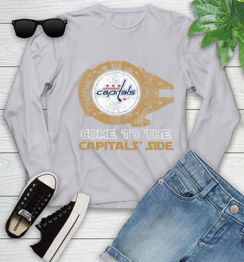 NHL Come To The Washington Capitals Wars Hockey Sports Youth Long Sleeve 5