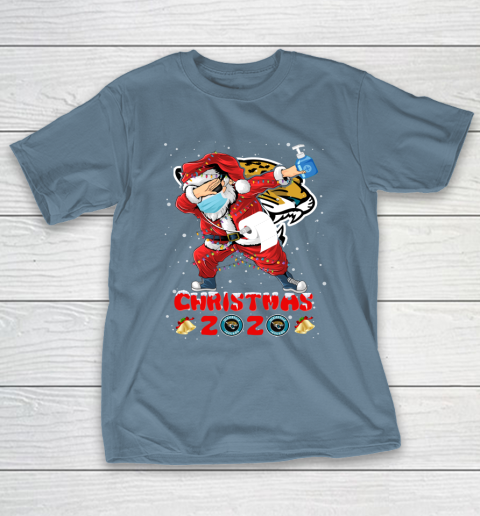 Jacksonville Jaguars Funny Santa Claus Dabbing Christmas 2020 NFL T-Shirt 6