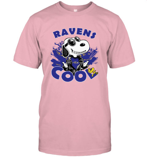 fyxp baltimore ravens snoopy joe cool were awesome shirt jersey t shirt 60 front pink