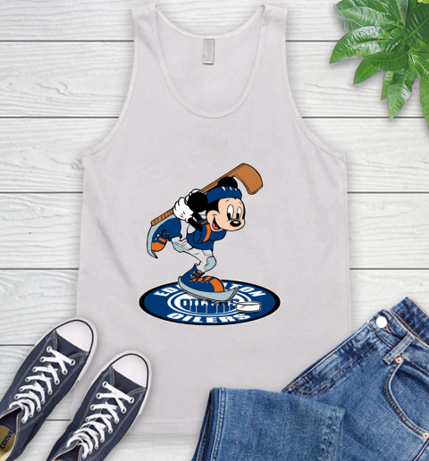 NHL Hockey Edmonton Oilers Cheerful Mickey Disney Shirt Tank Top 2