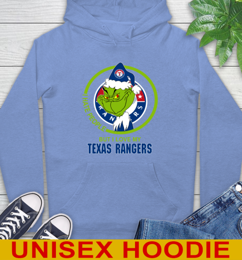 Texas Rangers MLB Christmas Grinch I Hate People But I Love My Favorite Baseball Team Hoodie 11
