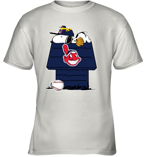 MLB Cleveland Indians Snoopy Charlie Brown Woodstock The Peanuts