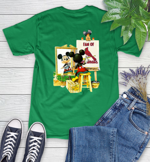 MLB Baseball St.Louis Cardinals Mickey Drawing Shirt 88
