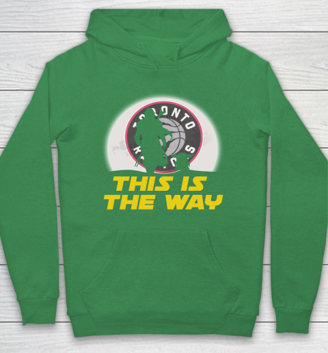 Toronto Raptors NBA Basketball Star Wars Yoda And Mandalorian This Is The Way Hoodie 5