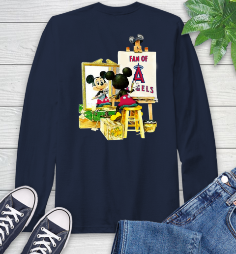 MLB Baseball Los Angeles Angels Mickey Drawing Shirt 56