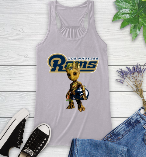 Los Angeles Rams NFL Football Groot Marvel Guardians Of The Galaxy Racerback Tank 5