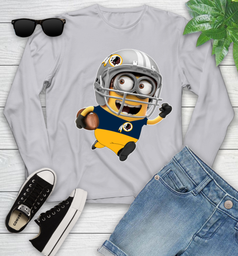 NFL Washington Redskins Minions Disney Football Sports Youth Long Sleeve 5