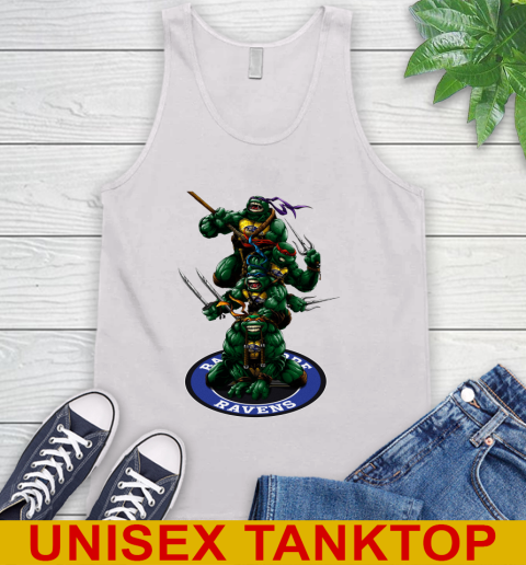 NFL Football Baltimore Ravens Teenage Mutant Ninja Turtles Shirt Tank Top