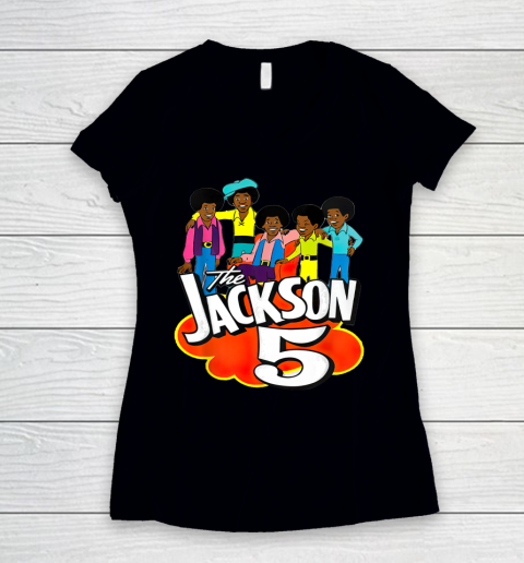 The Jackson 5 Women's V-Neck T-Shirt