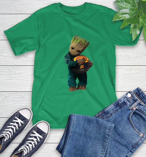 NBA Groot Guardians Of The Galaxy Basketball Sports Phoenix Suns T-Shirt 7